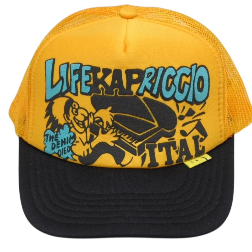 新品未使用 KAPITAL キャピタル LIFE KAPRICCIO ライフカプリッチョ トラッカーキャップ K2505XH535 ワンサイズ メッシュ 中古 4b007557