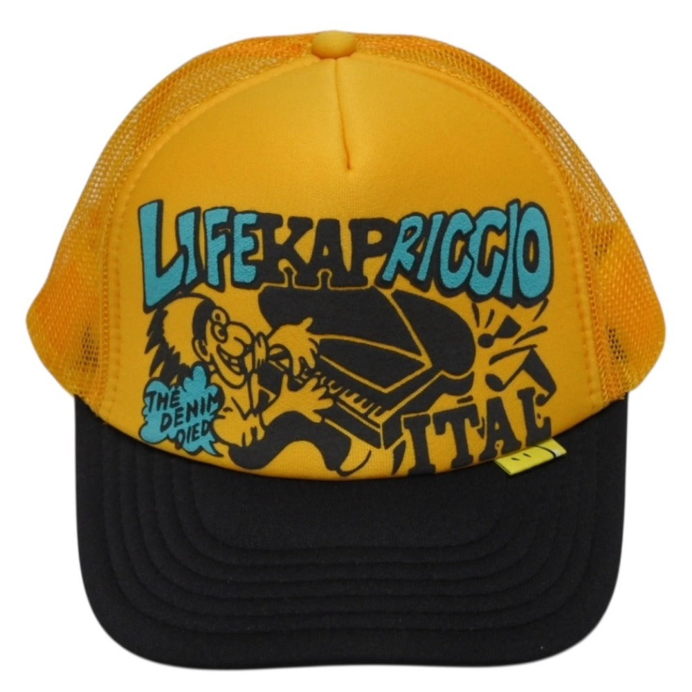 新品未使用 KAPITAL キャピタル LIFE KAPRICCIO ライフカプリッチョ トラッカーキャップ K2505XH535 ワンサイズ メッシュ 中古 4b007560