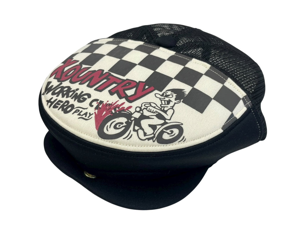 新品未使用 KAPITAL キャピタル カントリーレーサー キャップ KR2402XH18 カーキ ブラック アイボリー レッド 中古 4b007561