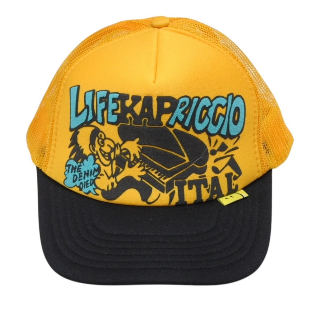 新品未使用 KAPITAL キャピタル LIFE KAPRICCIO ライフカプリッチョ トラッカーキャップ K2505XH535 ワンサイズ メッシュ 中古 4b007565