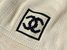画像をギャラリービューアに読み込む, CHANEL シャネル スポーツライン バケットハット ココマーク ベージュ コットン サイズM 美品 中古 4b007605