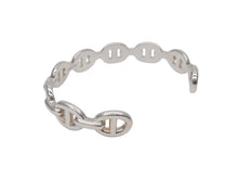 Load image into Gallery viewer, 極美品 HERMES エルメス シェーヌダンクル アンシェネ バングル 重量約22g サイズSH Ag925刻印 9コマ シルバー925 中古 4b007606