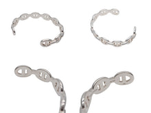 Load image into Gallery viewer, 極美品 HERMES エルメス シェーヌダンクル アンシェネ バングル 重量約22g サイズSH Ag925刻印 9コマ シルバー925 中古 4b007606