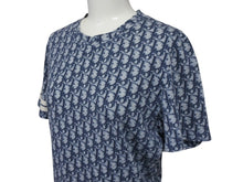 画像をギャラリービューアに読み込む, 極美品 Christian Dior クリスチャンディオール 半袖Tシャツ 2P12155050 サイズ42 トロッター柄 ネイビー ガリアーノ期 中古 4b007613