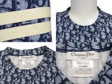 画像をギャラリービューアに読み込む, CHRISTIAN DIOR クリスチャンディオール 半袖Tシャツ 2P12155050 サイズ36 トロッター柄 ネイビー ガリアーノ期 美品 中古 4b007615