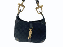 Load image into Gallery viewer, 極美品 GUCCI グッチ ニュージャッキー ワンショルダーバッグ 120885 214397 GGキャンバス レザー ブラック ゴールド金具 中古 4b007618