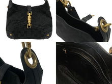 Load image into Gallery viewer, 極美品 GUCCI グッチ ニュージャッキー ワンショルダーバッグ 120885 214397 GGキャンバス レザー ブラック ゴールド金具 中古 4b007618
