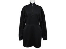 Load image into Gallery viewer, 極美品 PRADA プラダ スウェット ワンピース ドレス 2023 WS15420 トライアングルロゴ ブラック シルバー金具 中古 4b007621