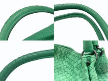 画像をギャラリービューアに読み込む, BOTTEGA VENETA ボッテガヴェネタ イントレチャート ショルダーバッグ WS14311 グリーン レザー スウェード 美品 中古 4b007628