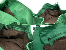 画像をギャラリービューアに読み込む, BOTTEGA VENETA ボッテガヴェネタ イントレチャート ショルダーバッグ WS14311 グリーン レザー スウェード 美品 中古 4b007628