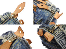 画像をギャラリービューアに読み込む, LOUIS VUITTON ルイヴィトン スピーディ30 ハンドバッグ M95380 モノグラムデニム パッチワーク ブルー 美品 中古 4b007647