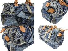 画像をギャラリービューアに読み込む, LOUIS VUITTON ルイヴィトン スピーディ30 ハンドバッグ M95380 モノグラムデニム パッチワーク ブルー 美品 中古 4b007647