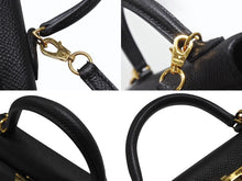 Load image into Gallery viewer, HERMES エルメス Mini Kelly2 ミニケリー2 ミニハンドバッグ ブラック ヴォーエプソン B刻印 2023年 ゴールド金具 美品 中古 4b007652