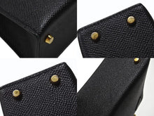 Load image into Gallery viewer, HERMES エルメス Mini Kelly2 ミニケリー2 ミニハンドバッグ ブラック ヴォーエプソン B刻印 2023年 ゴールド金具 美品 中古 4b007652