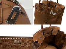 Load image into Gallery viewer, 極美品 HERMES エルメス オータクロア40 ハンドバッグ ゴールド トゴ K刻印 2025年 シルバー金具 中古 4b007667