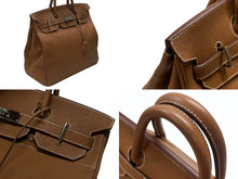 Load image into Gallery viewer, 極美品 HERMES エルメス オータクロア40 ハンドバッグ ゴールド トゴ K刻印 2025年 シルバー金具 中古 4b007667