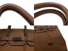 Load image into Gallery viewer, 極美品 HERMES エルメス オータクロア40 ハンドバッグ ゴールド トゴ K刻印 2025年 シルバー金具 中古 4b007667