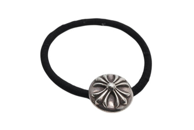 CHROME HEARTS クロムハーツ クロスボールボタン ヘアゴム 重量約15g シルバー925 2003/.925刻印 美品 中古 4b007670