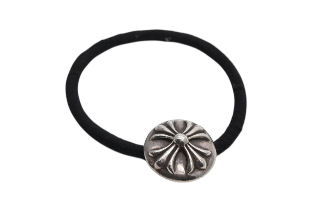 CHROME HEARTS クロムハーツ クロスボールボタン ヘアゴム 重量約15g シルバー925 2003/.925刻印 美品 中古 4b007670