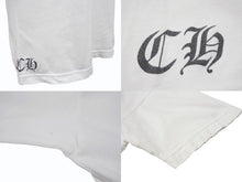 画像をギャラリービューアに読み込む, CHROME HEARTS クロムハーツ ヴァインダガー 半袖Tシャツ サイズS ホワイト ブラック バックプリント コットン 美品 中古 4b007684