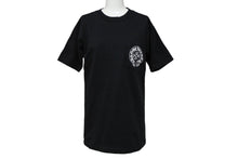 画像をギャラリービューアに読み込む, CHROME HEARTS クロムハーツ ホノルル限定 ホースシュー 半袖Ｔシャツ ブラック ホワイト コットン S 中古 4b007687