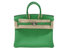 Load image into Gallery viewer, 新品未使用 HERMES エルメス ハンドバッグ W刻印 バーキン25 バンブー シルバー金具 トゴ 中古 4b007690