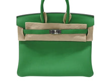 Load image into Gallery viewer, 新品未使用 HERMES エルメス ハンドバッグ W刻印 バーキン25 バンブー シルバー金具 トゴ 中古 4b007690