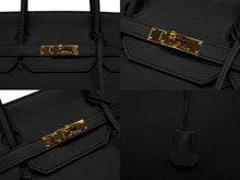 Load image into Gallery viewer, 新品同様 HERMES エルメス BIRKIN 40 バーキン40 ハンドバッグ トゴ ブラック W刻印 2024年 ゴールド金具 中古 4b007695