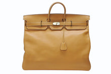 Load image into Gallery viewer, 激レア HERMES エルメス Hac オータクロア55 ハンドバッグ アルデンヌ ナチュラル ブロンズ金具 ○T刻印 美品 中古 4b007696