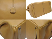 Load image into Gallery viewer, 激レア HERMES エルメス Hac オータクロア55 ハンドバッグ アルデンヌ ナチュラル ブロンズ金具 ○T刻印 美品 中古 4b007696
