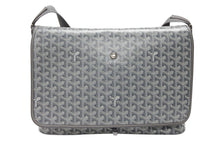 画像をギャラリービューアに読み込む, GOYARD ゴヤール カペシアンMM ショルダーバッグ メッセンジャーバッグ CAPETIMMLTY51CG51P グレー シルバー金具 美品 中古 4b007700