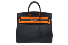 Load image into Gallery viewer, 極美品 HERMES エルメス Haut a Courroies オータクロア36 ハンドバッグ トゴ ブルーインディゴ シルバー金具 □I刻印 中古 4b007702