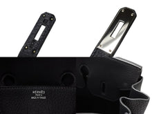 Load image into Gallery viewer, 極美品 HERMES エルメス Haut a Courroies オータクロア36 ハンドバッグ トゴ ブルーインディゴ シルバー金具 □I刻印 中古 4b007702