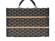 画像をギャラリービューアに読み込む, 新品同様 GOYARD ゴヤール パラスMM トランクバッグ 定価1,012,000円 ブラック PVC レザー ハンドバッグ 中古 4b007706