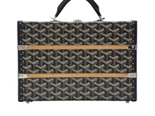 画像をギャラリービューアに読み込む, 新品同様 GOYARD ゴヤール パラスMM トランクバッグ 定価1,012,000円 ブラック PVC レザー ハンドバッグ 中古 4b007706