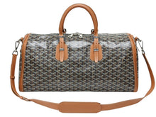 画像をギャラリービューアに読み込む, 極美品 GOYARD ゴヤール クロワジュール45 ボストンバッグ トラベルバッグ ブラウン PVC レザー シルバー金具 中古 4b007711