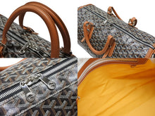 画像をギャラリービューアに読み込む, 極美品 GOYARD ゴヤール クロワジュール45 ボストンバッグ トラベルバッグ ブラウン PVC レザー シルバー金具 中古 4b007711