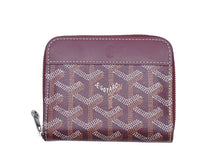 画像をギャラリービューアに読み込む, 極美品 GOYARD ゴヤール マティニョンPM ラウンドファスナー 財布 ボルドー PVCコーティングキャンバス レザー 中古 4b007716