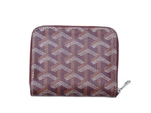 画像をギャラリービューアに読み込む, 極美品 GOYARD ゴヤール マティニョンPM ラウンドファスナー 財布 ボルドー PVCコーティングキャンバス レザー 中古 4b007716