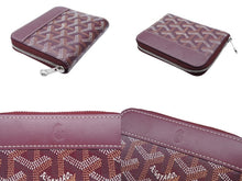 画像をギャラリービューアに読み込む, 極美品 GOYARD ゴヤール マティニョンPM ラウンドファスナー 財布 ボルドー PVCコーティングキャンバス レザー 中古 4b007716