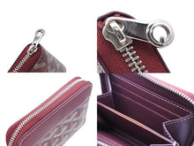 画像をギャラリービューアに読み込む, 極美品 GOYARD ゴヤール マティニョンPM ラウンドファスナー 財布 ボルドー PVCコーティングキャンバス レザー 中古 4b007716
