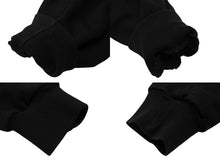 Load image into Gallery viewer, CHROME HEARTS クロムハーツ 星条旗 ジップ パーカー ブラック サーマル フーディ― シルバー金具 サイズM 美品 中古 4b007720