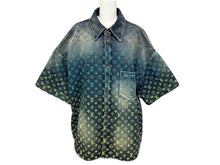 画像をギャラリービューアに読み込む, 極美品 LOUIS VUITTON ルイヴィトン レインボーモノグラム デニムシャツ RM231 YM4 HOS72X インディゴ マルチカラー コットン サイズXL 中古 4b007762