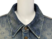 画像をギャラリービューアに読み込む, 極美品 LOUIS VUITTON ルイヴィトン レインボーモノグラム デニムシャツ RM231 YM4 HOS72X インディゴ マルチカラー コットン サイズXL 中古 4b007762