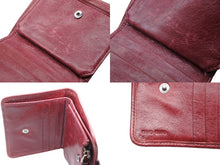 画像をギャラリービューアに読み込む, MIUMIU ミュウミュウ コンパクトウォレット 二つ折り財布 マテラッセ キルティング ボルドー シルバー金具 美品 中古 4b007780