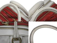 画像をギャラリービューアに読み込む, DOLCE&amp;GABBANA ドルチェ&amp;ガッバーナ ハンドバッグ トートバッグ BAG LILY ホワイト レッド レザー 美品 中古 4b007783