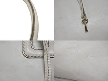 画像をギャラリービューアに読み込む, DOLCE&amp;GABBANA ドルチェ&amp;ガッバーナ ハンドバッグ トートバッグ BAG LILY ホワイト レッド レザー 美品 中古 4b007783