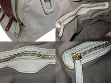 画像をギャラリービューアに読み込む, DOLCE&amp;GABBANA ドルチェ&amp;ガッバーナ ハンドバッグ トートバッグ BAG LILY ホワイト レッド レザー 美品 中古 4b007783