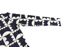 画像をギャラリービューアに読み込む, mina perhonen ミナペルホネン ハナグモ 長袖カットソー ネイビー ホワイト サイズ 38 アンゴラ 美品 中古 4b007792