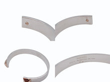 Load image into Gallery viewer, HERMES エルメス クルー ドゥ H ジョンク 2クルー バングル H121455B 重量約36.9g サイズXXL シルバー925 ピンクゴールド750 美品 中古 4b007806